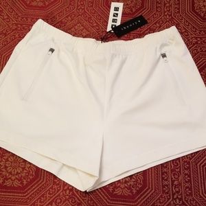 🆕️Theory white sport shorts, stretch,  quick dry,sportwear